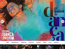 Tablet Screenshot of festivaldedancadelondrina.art.br